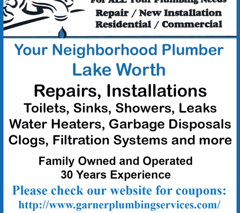 Garner Plumbing Inc - Lake Worth, FL