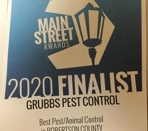 Grubbs Pest Control - Goodlettsville, TN. Thank you for your votes!