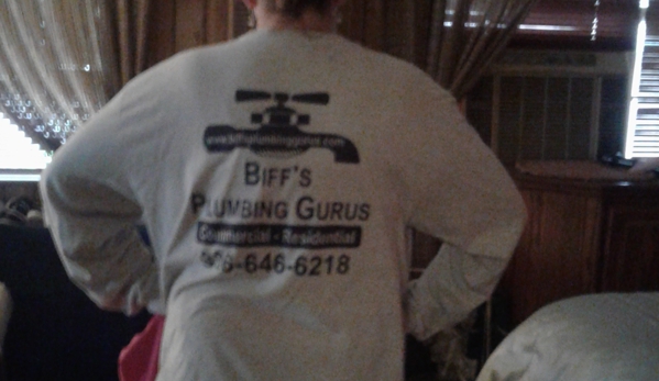 Biff's Plumbing Gurus - Onalaska, TX. Their uniform