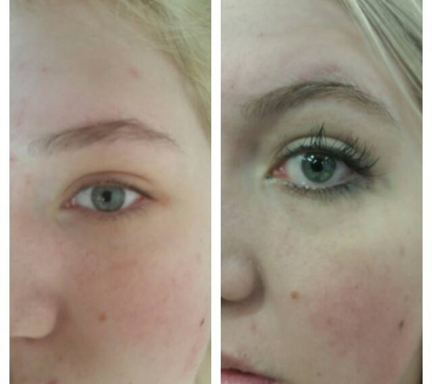 Platinum Image Services - Beverly Hills, CA. before and after my eyelash extensions 