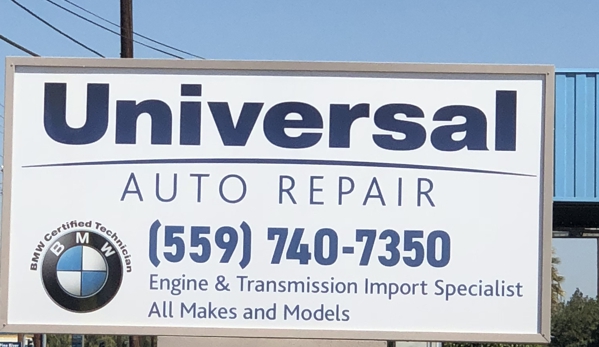 Universal Auto Repair - Visalia, CA. bmw and all makes and models