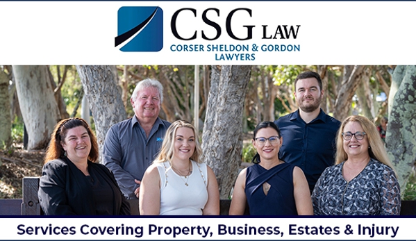 CSG Law Hervey Bay. Services Covering Property, Business, Estates & Injury