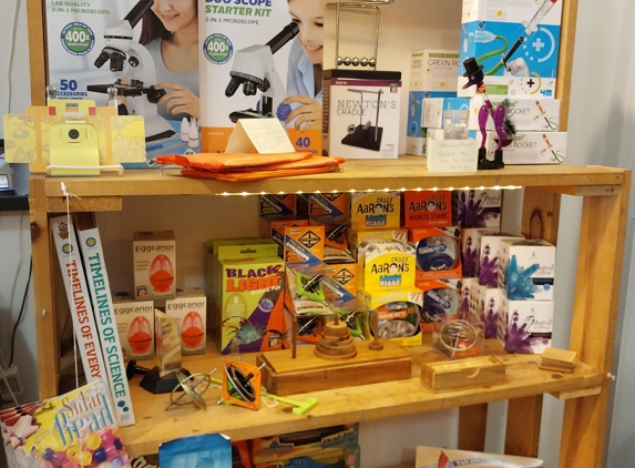 Reach and Teach Books, Toys, and Gifts - San Carlos, CA. Science and technology items and books throughout the store for inquisitive minds of all ages