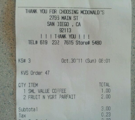 McDonald's - San Diego, CA
