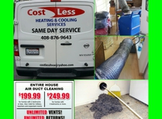 Cost Less Heating and cooling services - San Jose, CA 95155
