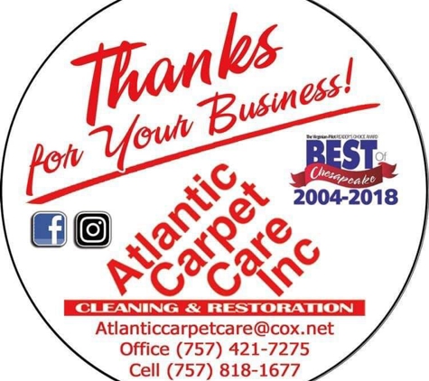 Atlantic Carpet Care, Inc. - Chesapeake, VA