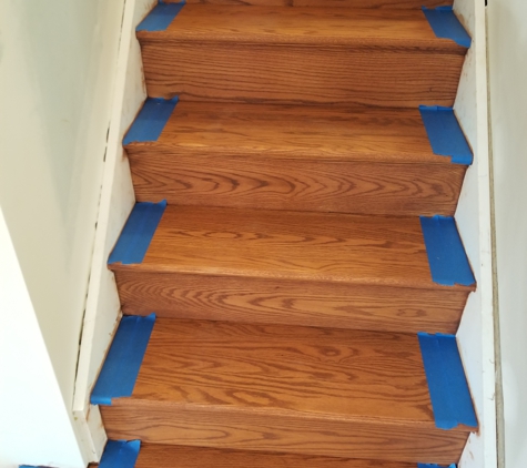 Sciortino and Sons Hardwood Flooring - Telford, PA. just the start of a stair rebuild and capping