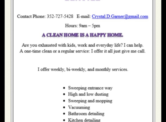 Crystal Denise Mini Maid Service - Gainesville, FL