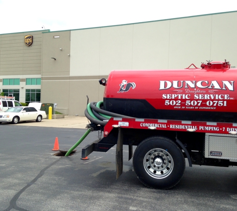 Duncan Septic Service - Bardstown, KY. Commercial work also.