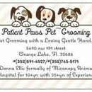 PATIENT PAWS PET-GROOMING - Pet Grooming