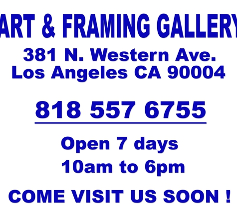 Art and Framing Gallery - Oil Paintings & Custom Framing - Los Angeles, CA