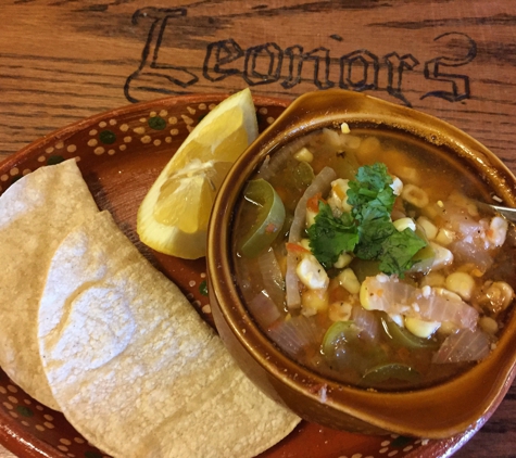 Leonors Vegetarian Mexican Restaurant - Studio City, CA. corn soup