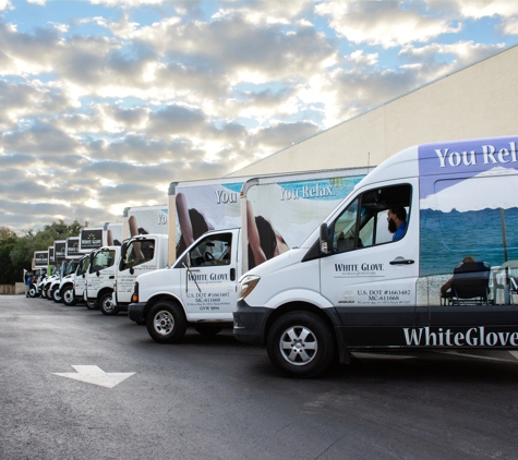 White Glove Moving, Storage & Delivery - Vero Beach, FL. A fleet of 15 trucks