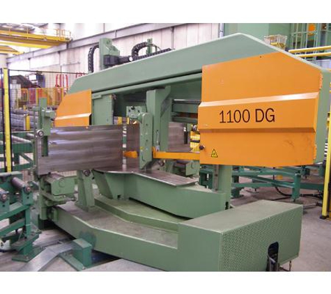 Herzog Steel - Mitchell, ACT. Our large specialised Peddinghaus steel cutting saw at Fyshwick store.