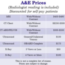 A & E Diagnostic Imaging - MRI (Magnetic Resonance Imaging)