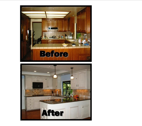 The Strip Joint, Inc. - Torrance, CA. Example of Kitchen Before and After After we work our magic!