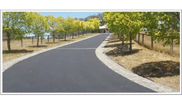 Asphalt & Civil Construction P/L - Montrose, VIC. Asphalt Roadway, front view, Paver Edging Spoon Drain - Wonga Park
