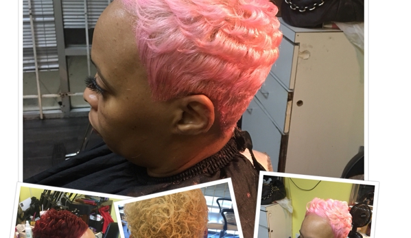 Christy E inside Hair Radiant Salon - Dallas, TX. Color cut