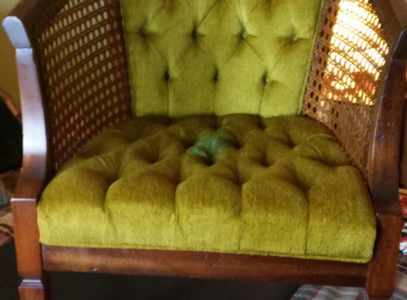 Valley Upholstery and Design - Batavia, IL. I have this chair that need to be redone. Do you do something this small? About how much would you charge? Thanks. Bev Oros