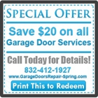 Spring Texas Garage Doors Repairs