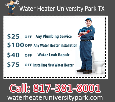 Water Heater University Park TX - Dallas, TX