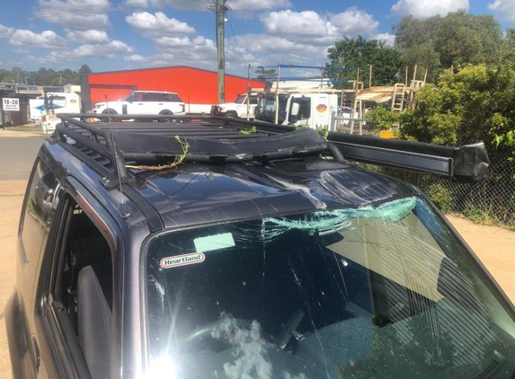 M.T. Andrews Auto Freighters - South Kempsey, NSW. Damaged during Transit