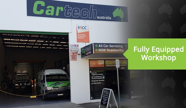 Cartech Australia - Albury, NSW. We have our own fully equipped workshop, staffed by qualified mechanics & all maintenance is completed in house.