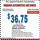 Mission Automotive and Smog