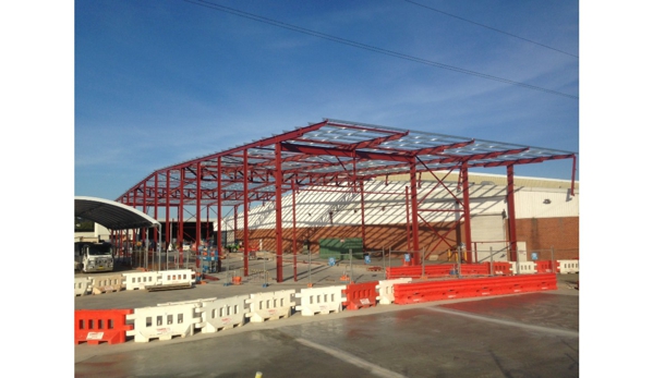 T - Line Steel Fabrication - Junee, NSW. Cerbos Foods warehouse extension completed as a sub contractor for Wiley and Co. Project located in Sydney