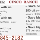 Plumber Cinco Ranch Texas