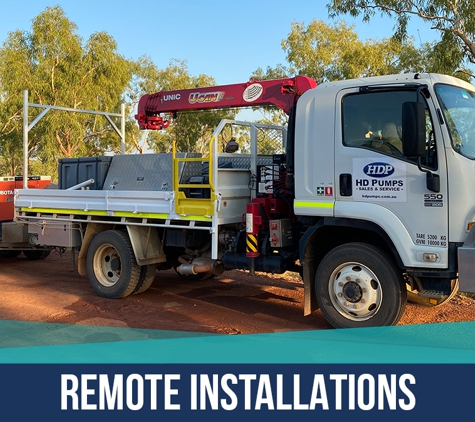 HD Pumps - Winnellie, NT. Remote Installations