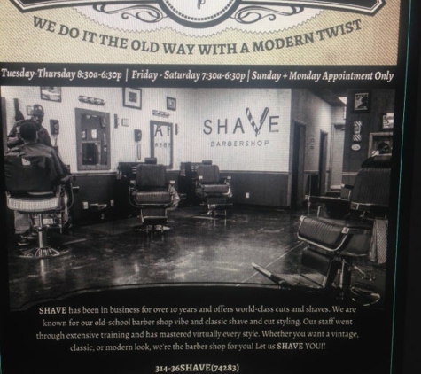 Shave Barbershop - Saint Louis, MO