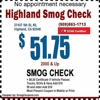 Highland Smog Check gallery