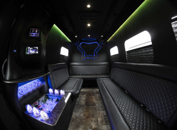 Krystal Luxury Transportation - Austin, TX. Mercedes Limo Interior