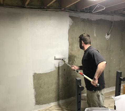 American Veteran General Contractors - Ellicott City, MD. Basement wall repair and waterproofing