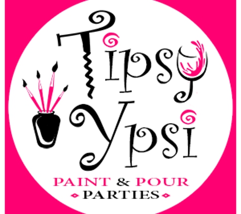 Tipsy Ypsi Paint & Pour - Ypsilanti, MI. Logo