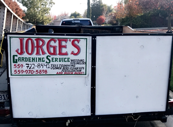 Jorge's Gardening service - Fresno, CA