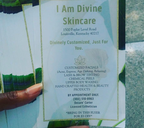 I Am Divine Skincare - Louisville, KY. Networking at the Gray Street Farmers Market.