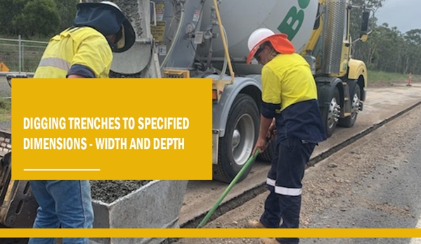 KRT Trenching & Earthmoving Australia - Tiaro, QLD. Digging Trenches to specified dimensions - width and depth.
