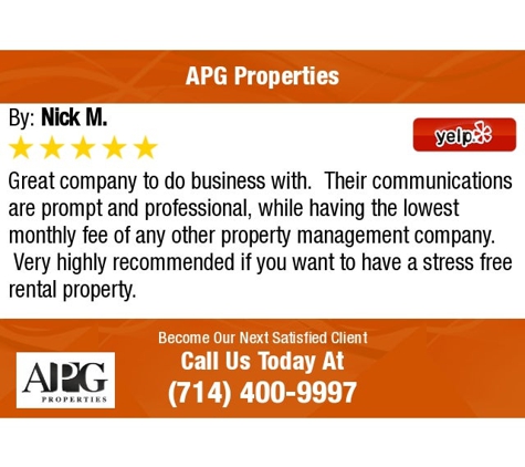 APG Properties - Anaheim, CA