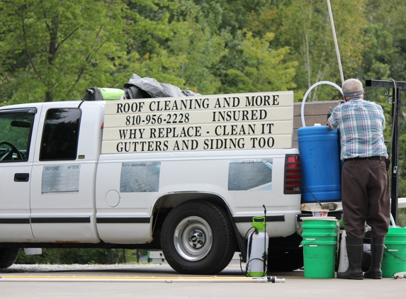 Roof Cleaning and More - Port Huron, MI. Call this number if you have moss or algae on your roof or siding...you'll be glad you did!