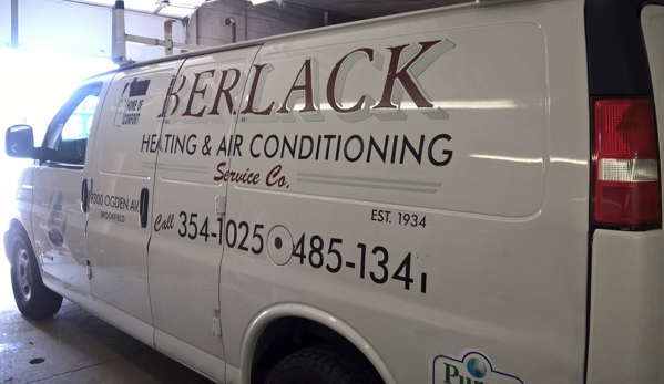 Berlack Heating & Air Conditioning - Brookfield, IL. Truck