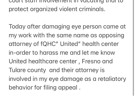 United Health Centers of the San Joaquin Valley - Fresno, CA. Shame on you rayCist or rayON and your whole center should be unanimously in jail for organized“family” crimes