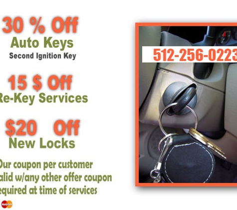 Key Locksmith Austin Texas - Austin, TX