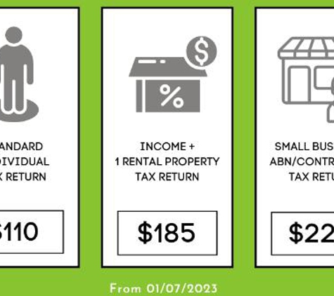 Auslander Accounting & Taxation Services - Southport, QLD. 2023 income tax return fee schedule