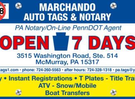 L Machando Auto Tags & Notary - McMurray, PA