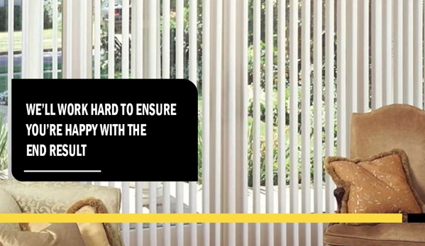 Sunstopper Blinds & Awnings. We’ll work hard to ensure you’re happy with the end result.
