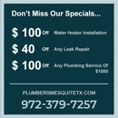 Plumbers Mesquite TX