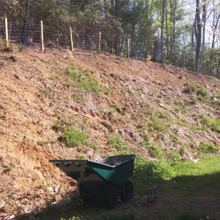 SimpleScape Contracting - Burnsville, NC. Seeding a bank