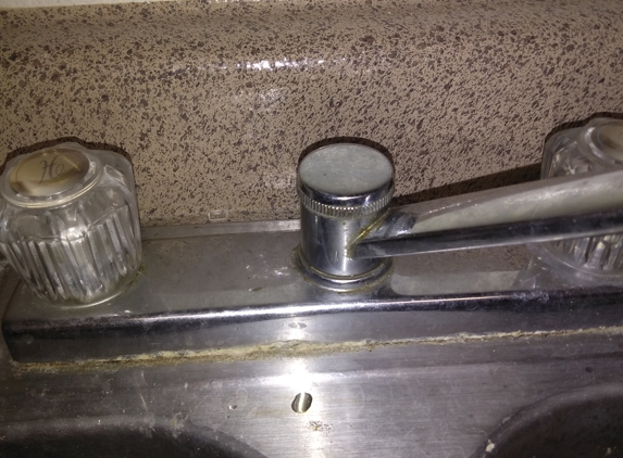 Ashford Santa Cruz Apartments - Houston, TX. Nasty caked up SINK with no hot water pressure. Called to express was told to vacate the premises. And my rent is over paid.